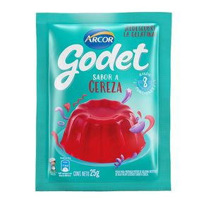 Gelatina Godet cereza 25gr.