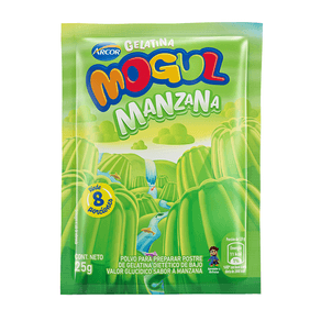 Gelatina Mogul manzana 25gr.