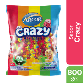 Masticables Arcor Crazy 800gr.