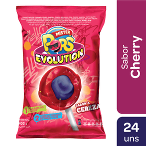 Chupetín Mr. Pops Evolution Cherry 432gr.