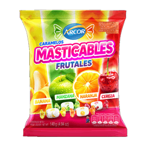 Masticables frutales Arcor 120gr.