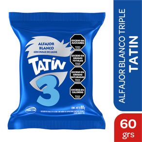 Alfajor Tatín blanco 60gr.