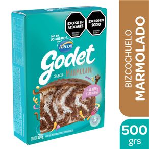 Bizcochuelo Godet marmolado 500gr.