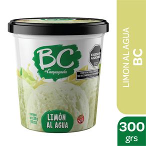 Gelato BC limón al agua 300gr.