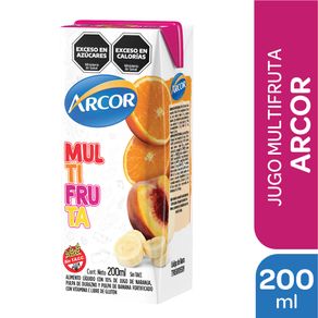 Jugo Arcor multifruta 200ml.