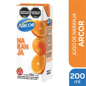 Jugo Arcor naranja 200ml.