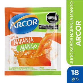 Jugo en polvo Arcor naranja-mango 18gr.