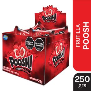 Chicles Poosh frutilla 250gr.
