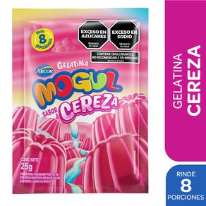 Gelatina Mogul cereza 25gr.