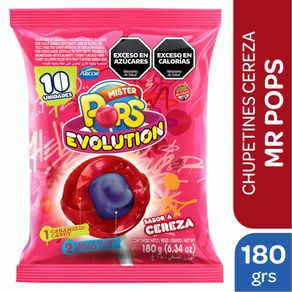 Chupetín Mr. Pops frutal 55un.