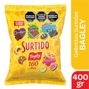 Galletitas Surtidas Bagley 400gr.