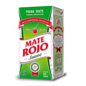 Yerba Mate Rojo Suave 1kg.
