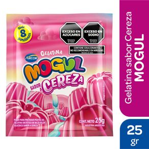 Gelatina Mogul sabor Cereza 25gr.