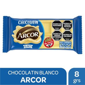 Chocolatín Arcor blanco 8gr.