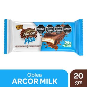 Oblea Arcor Milk 20gr.