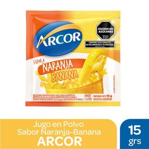 Jugo en Polvo Arcor Naranja Banana 15gr.
