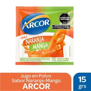 Jugo en Polvo Arcor Naranja Mango 15gr.