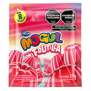 Gelatina Mogul sabor Frutilla 25gr.