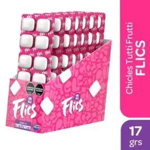 Chicle Flics Frutilla 17gr.