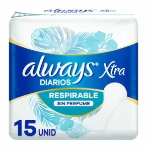 Always Liners Locion Respirable 15un.