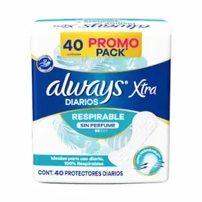 Always Liners Locion Respirable 40un.