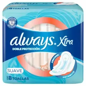 Always Xtra Doble Protección Suave 8un.